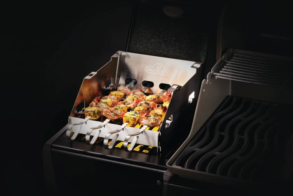 Side Burner Windshield - Small with Skewer Rack 71302
