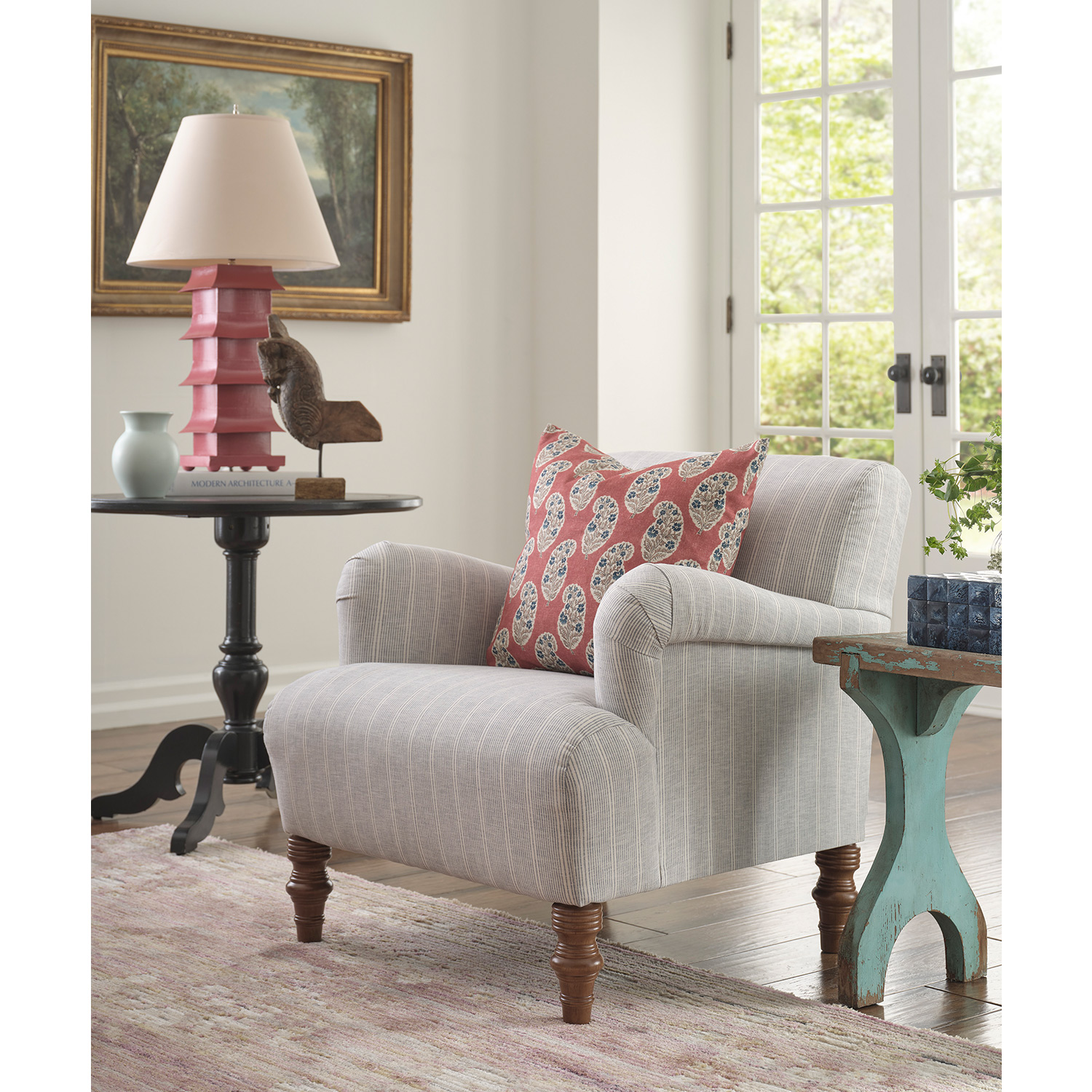 Emerson - Small-scale Accent Chair - Personalized Southern Charm. - Dark Walnut - 7130DW 7130DW