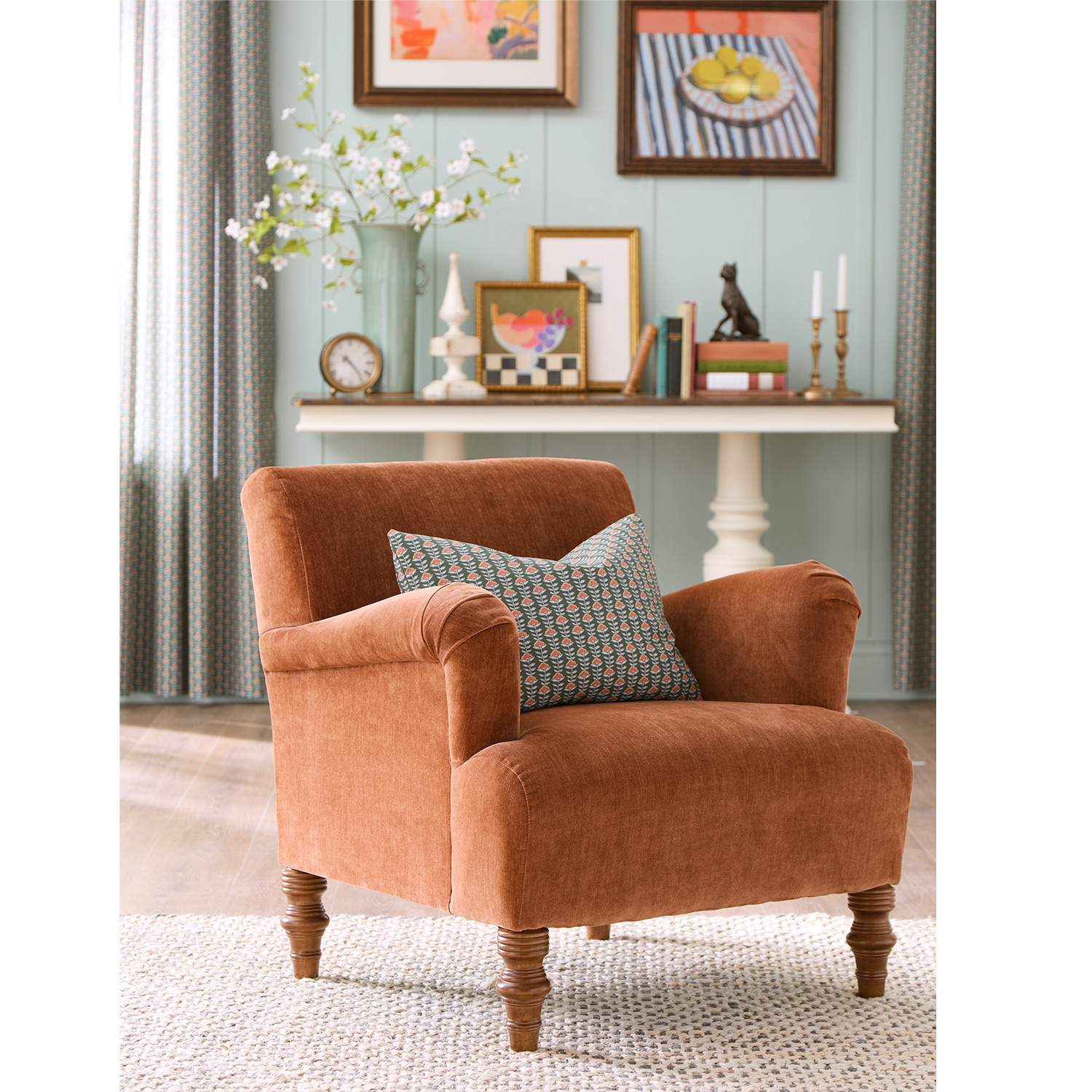Emerson - Small-scale Accent Chair - Personalized Southern Charm. - Dark Walnut - 7130DW 7130DW