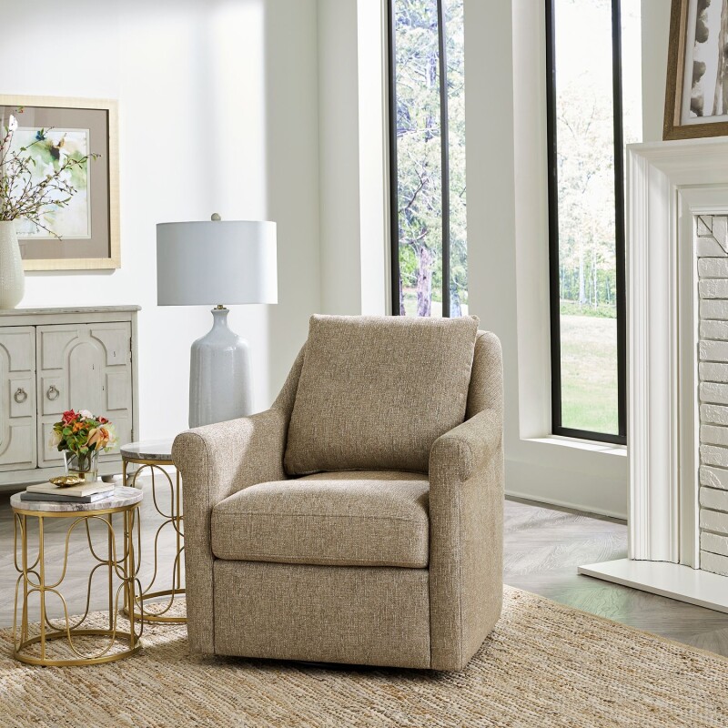 Landcaster Upholstered Accent Chair - Cocoa 714ACH15BR