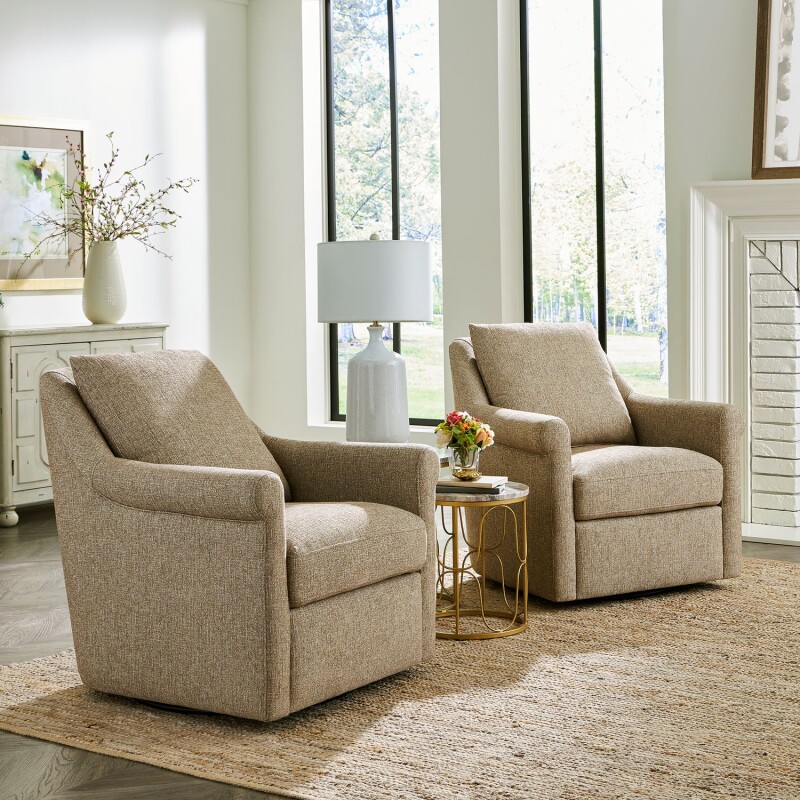 Landcaster Upholstered Accent Chair - Cocoa 714ACH15BR
