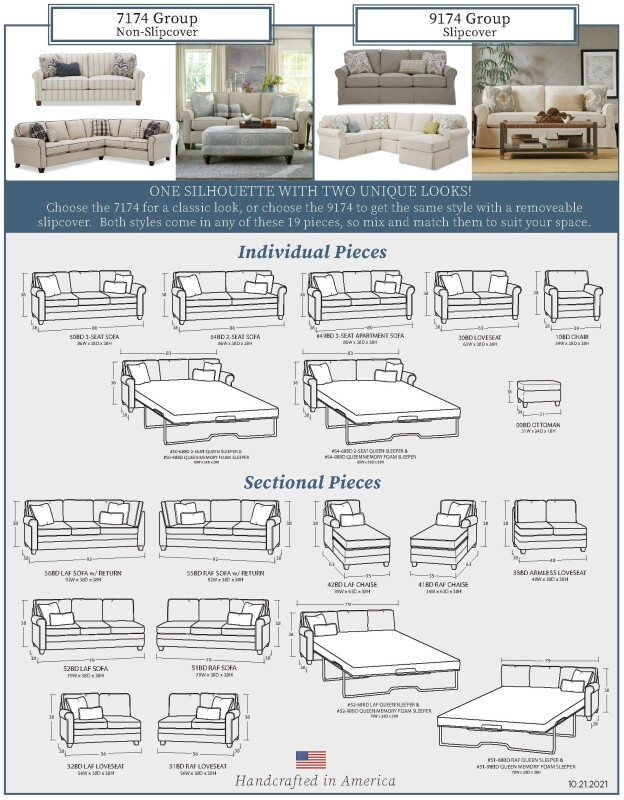 Soft Haven Sectionals - 7174SS-SECT 7174SSSECT