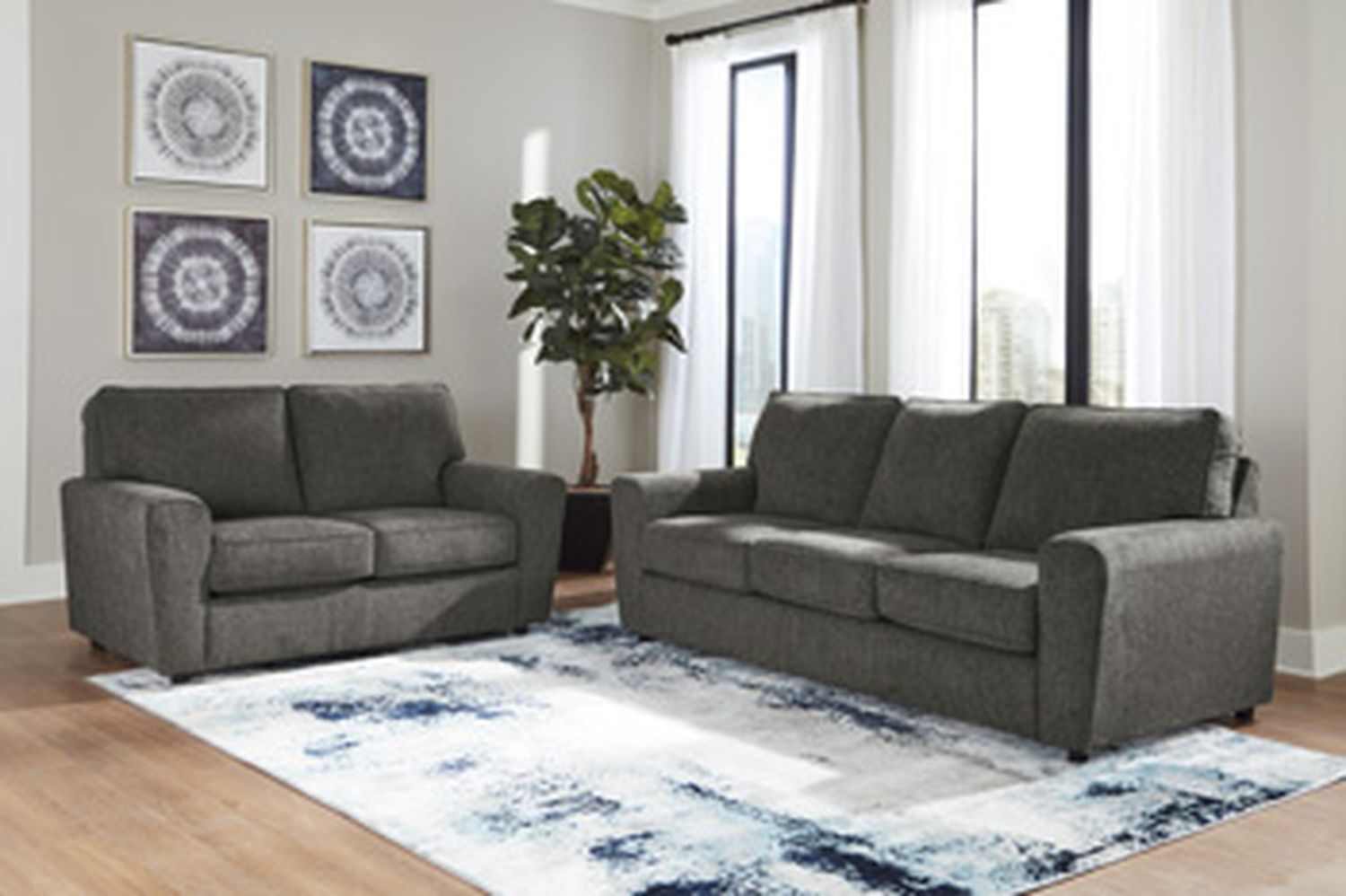 Twin Harbor Loveseat In Granite 7179535