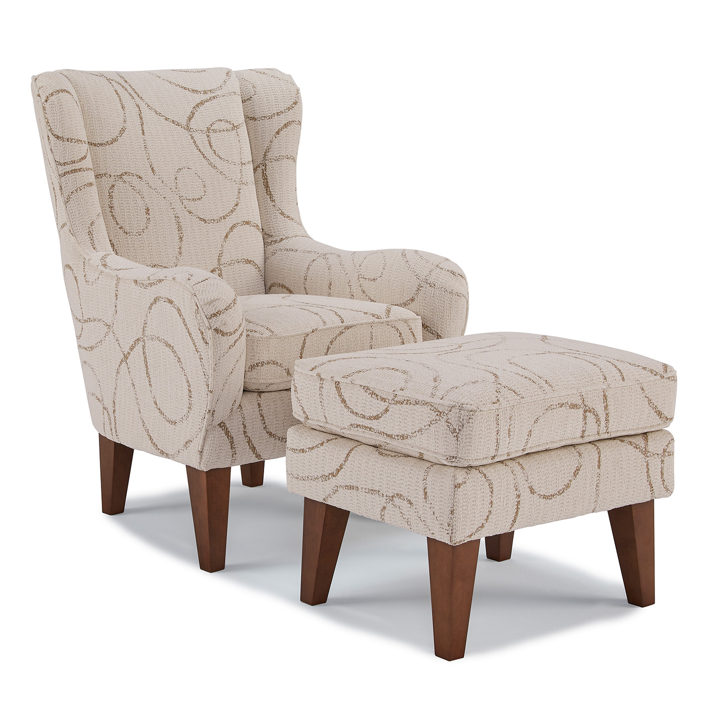 Lorette - Wing Back Chair - 7180DW 7180DW