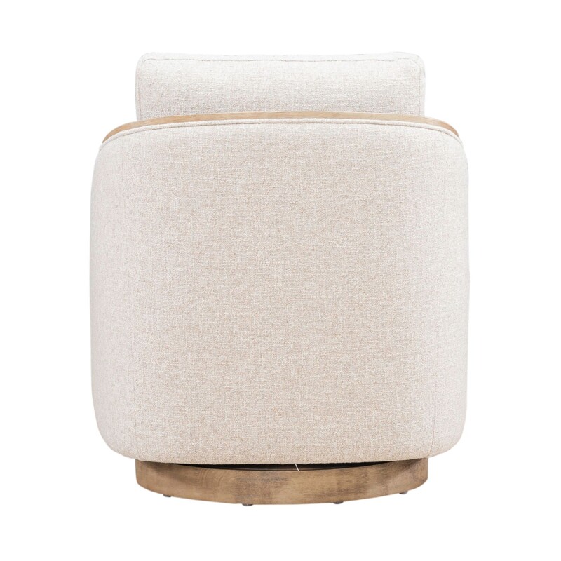 Nora Uph Swivel Accent Chair - Light Brown 722ACH15