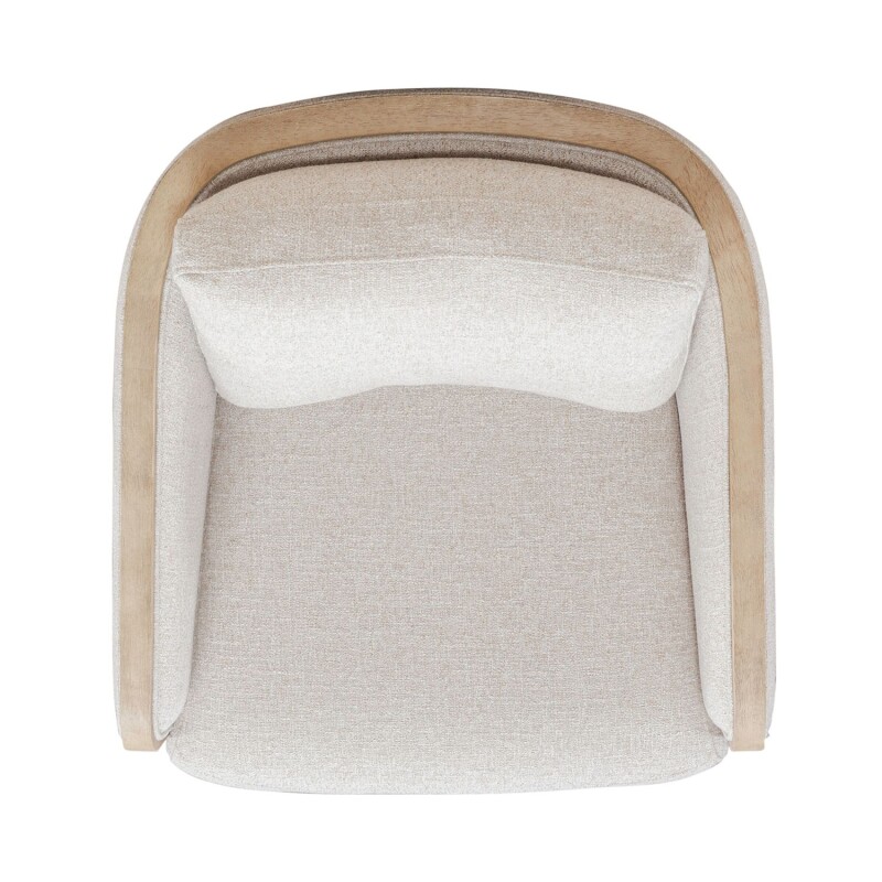 Nora Uph Swivel Accent Chair - Light Brown 722ACH15
