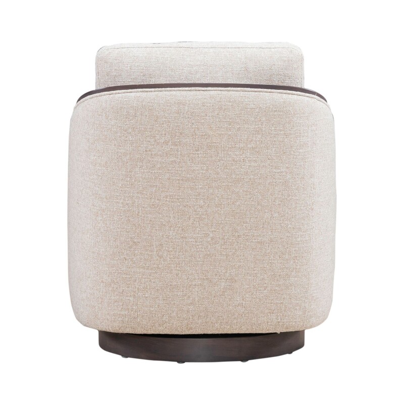 Nora Uph Swivel Accent Chair - Dark Brown 722ACH16