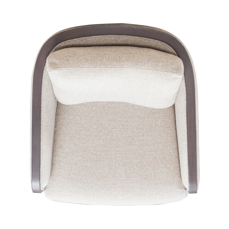 Nora Uph Swivel Accent Chair - Dark Brown 722ACH16