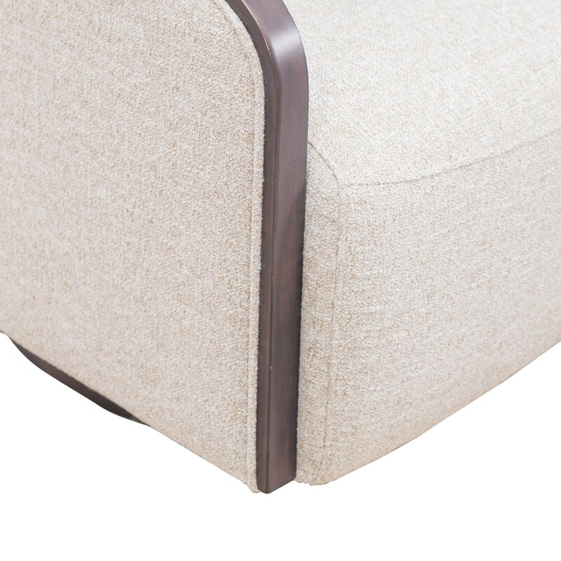 Nora Uph Swivel Accent Chair - Dark Brown 722ACH16