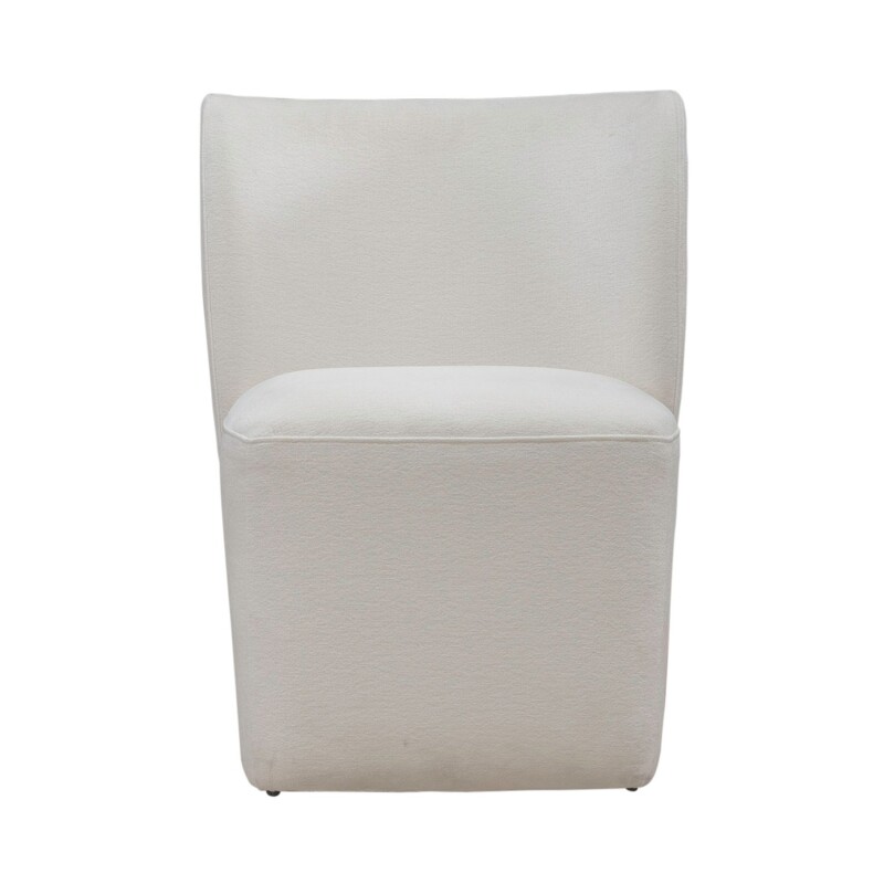 Accent Dining Chair w/ Casters - Ivory 728ADC90IV