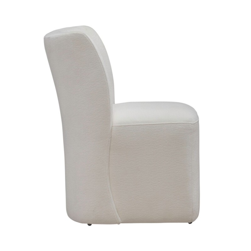 Accent Dining Chair w/ Casters - Ivory 728ADC90IV