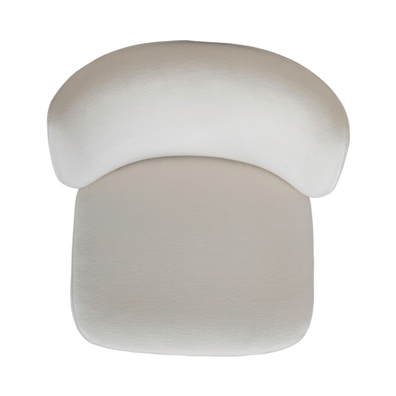 Accent Dining Chair w/ Casters - Ivory 728ADC90IV