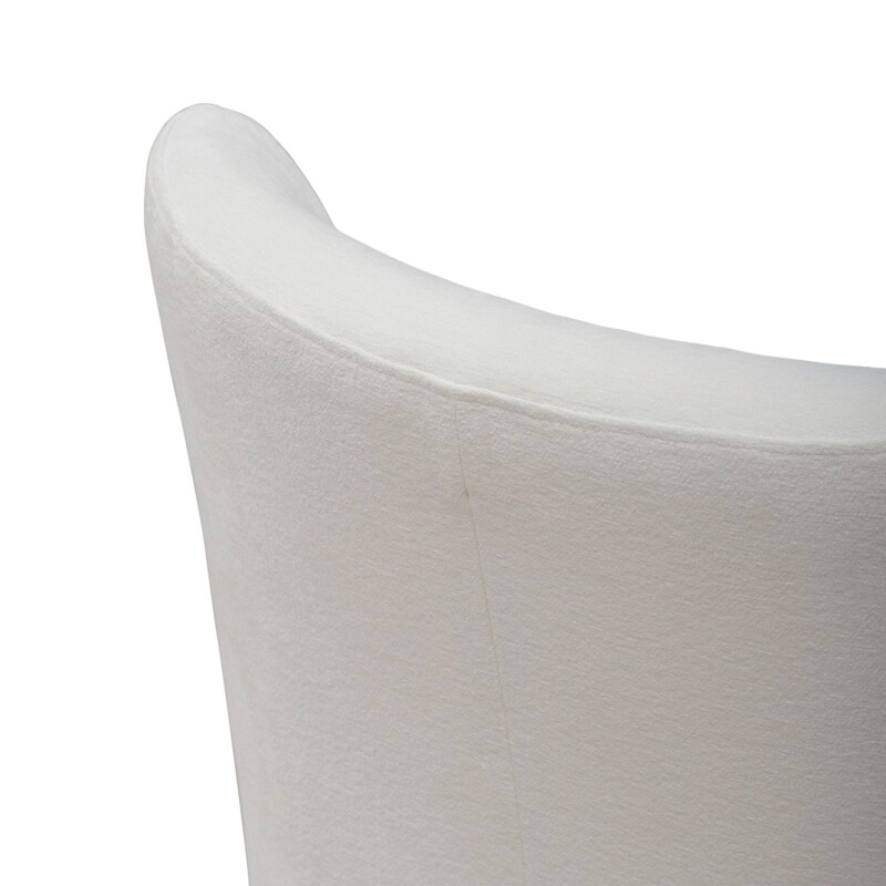 Accent Dining Chair w/ Casters - Ivory 728ADC90IV