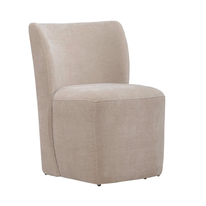 Accent Dining Chair w/ Casters - Wicker 728ADC90WK