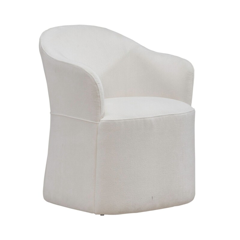 Accent Dining Chair w/ Casters - Ivory 731ADC90IV