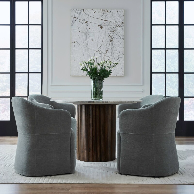 Accent Dining Chair w/ Casters - Sapphire 731ADC90SP