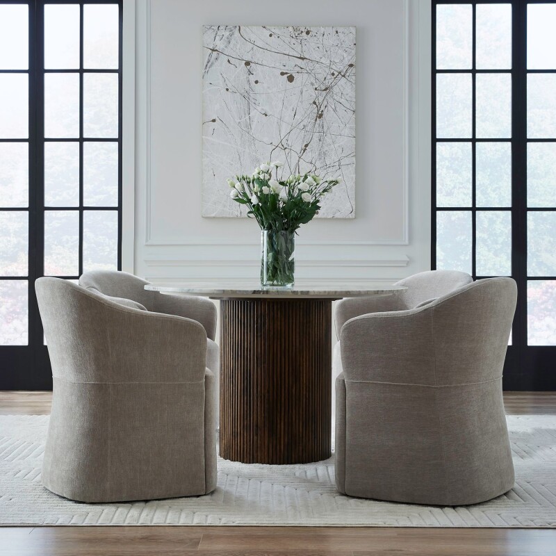 Accent Dining Chair w/ Casters - Truffle 731ADC90TR