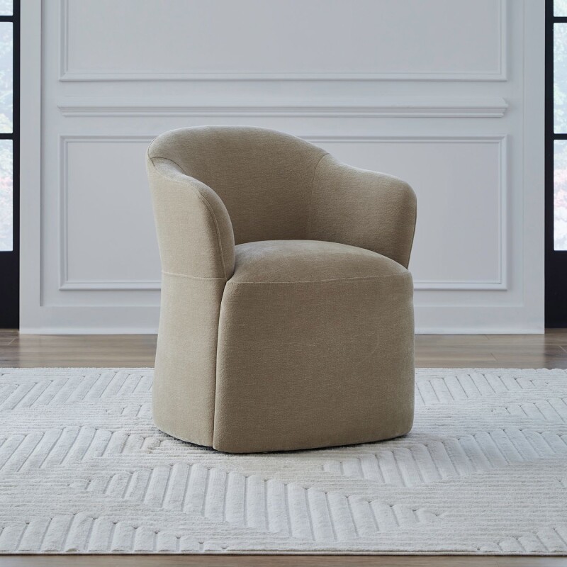 Accent Dining Chair w/ Casters - Wicker 731ADC90WK