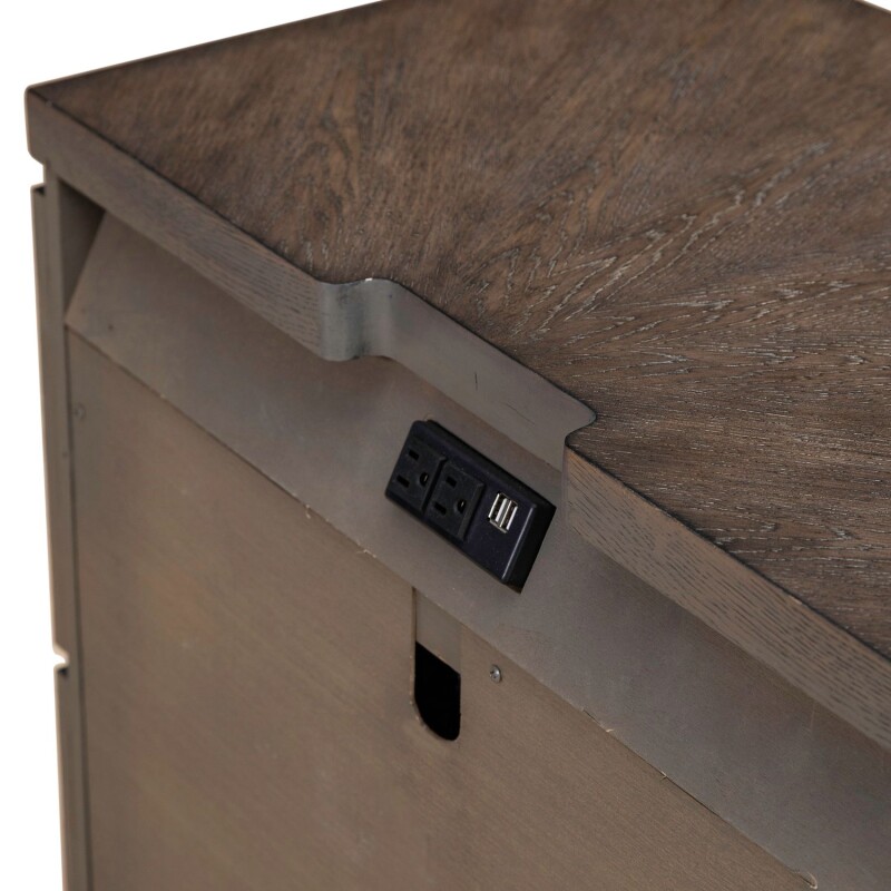 Cascade Falls Nightstand w/ Charging Station 732BR61