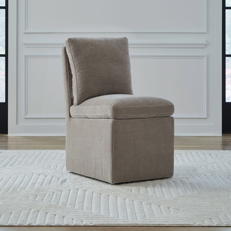 Accent Dining Chair w/ Casters - Truffle 733ADC90TR