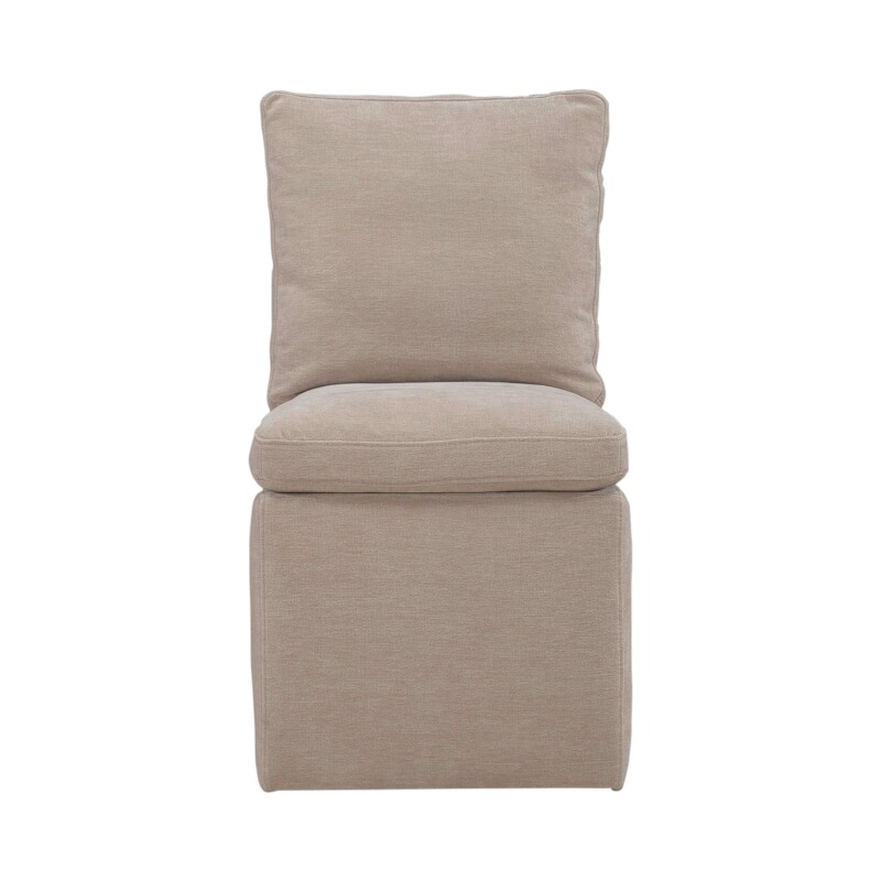 Accent Dining Chair w/ Casters - Wicker 733ADC90WK