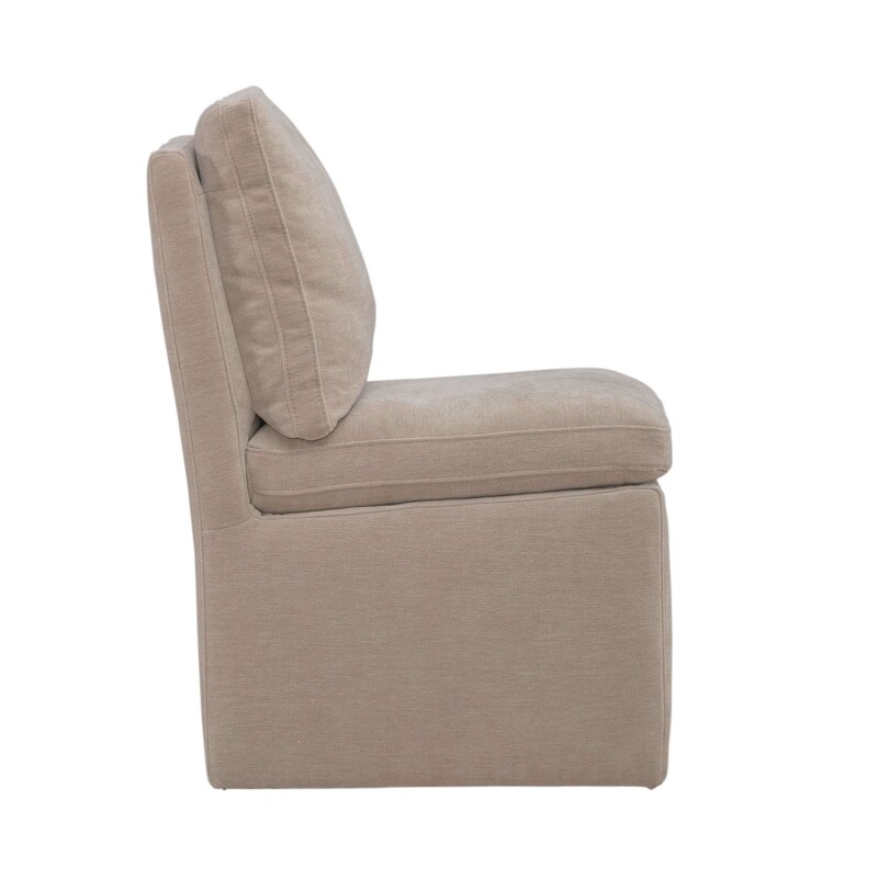 Accent Dining Chair w/ Casters - Wicker 733ADC90WK