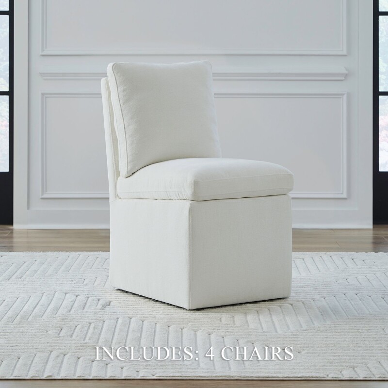 Ivory Accent Dining Chairs - Set of 4 733ADCHIV4PK