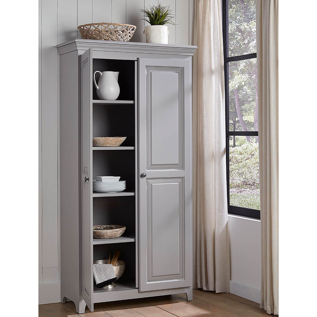 Kitchen & Home Storage 72"H 2 Door Pantry - 73672 73672