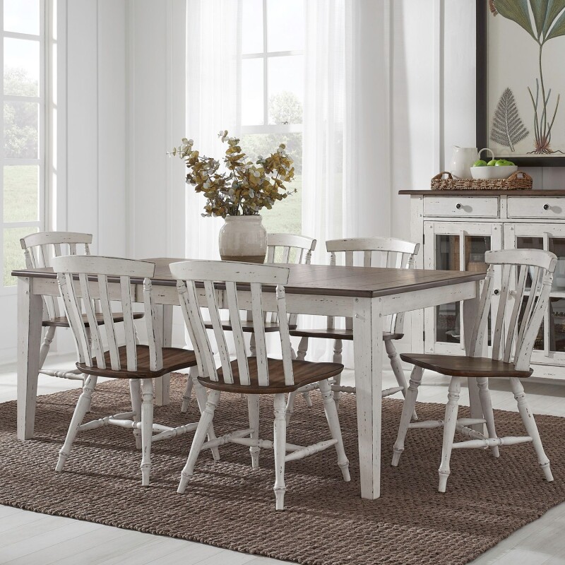 Al Fresco 7 Piece Rectangular Table Set 741CD7RLS