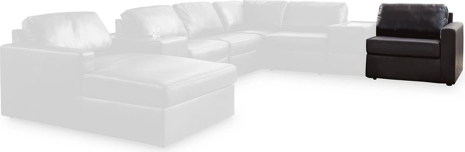 ModMax II 3-Piece LAF Sectional Sofa Chaise In Black 74305S17
