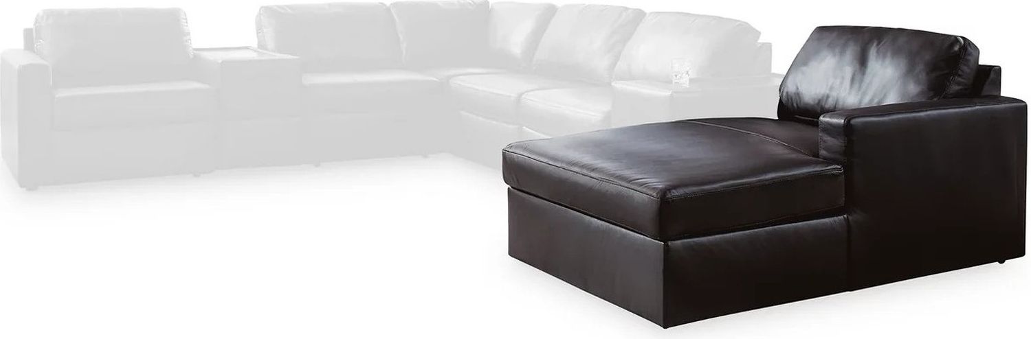 ModMax II 8-Piece RAF Sectional with Chaise and Storage Consoles In Black 74305S42