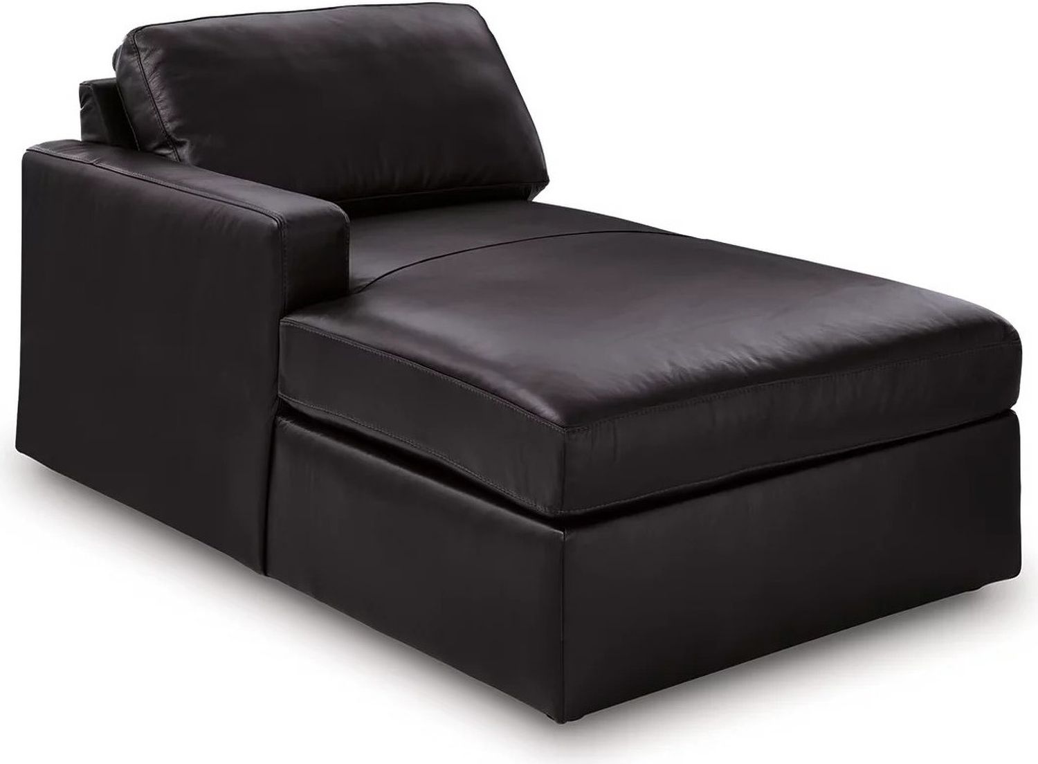 ModMax II 8-Piece LAF Sectional with Chaise and Storage Consoles In Black 74305S43