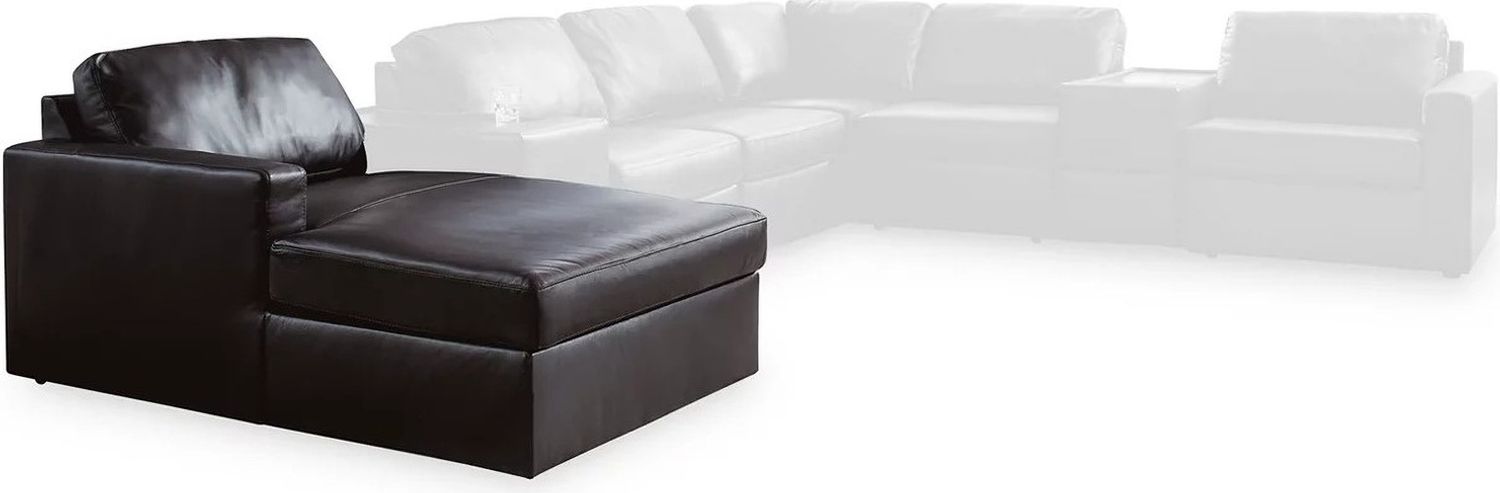 ModMax II 5-Piece Double Chaise Sectional with Storage Consoles In Black 74305S44