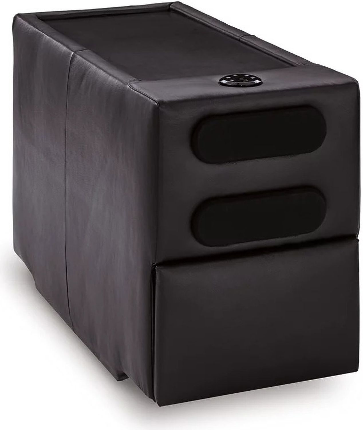 ModMax II 8-Piece LAF Sectional with Chaise and Audio Consoles In Black 74305S47