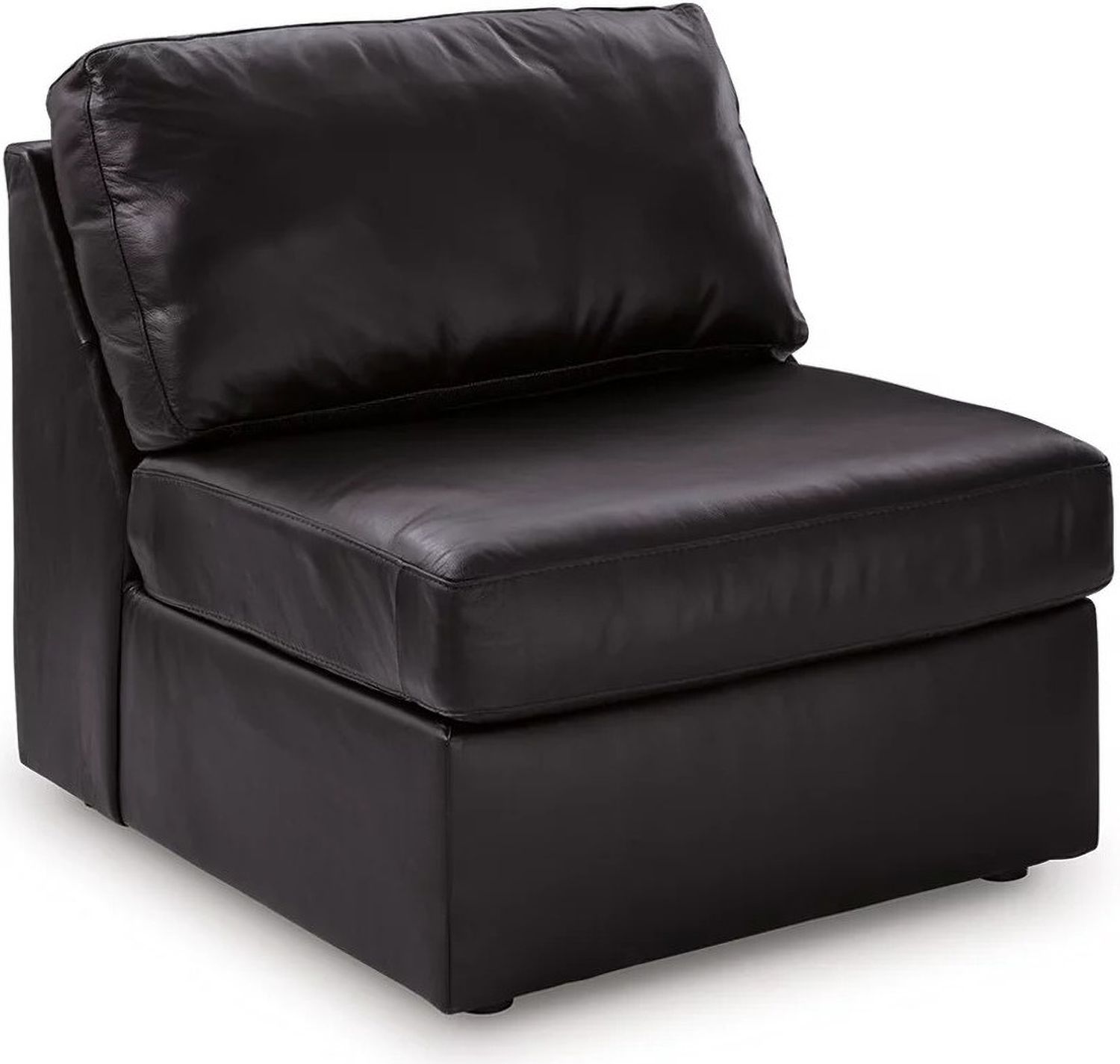 ModMax II 8-Piece LAF Sectional with Chaise and Audio Consoles In Black 74305S47