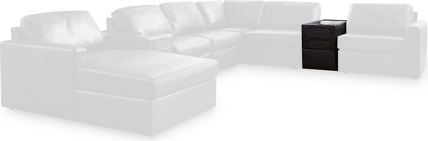 ModMax II 8-Piece RAF Sectional with Chaise and Audio Consoles In Black 74305S48
