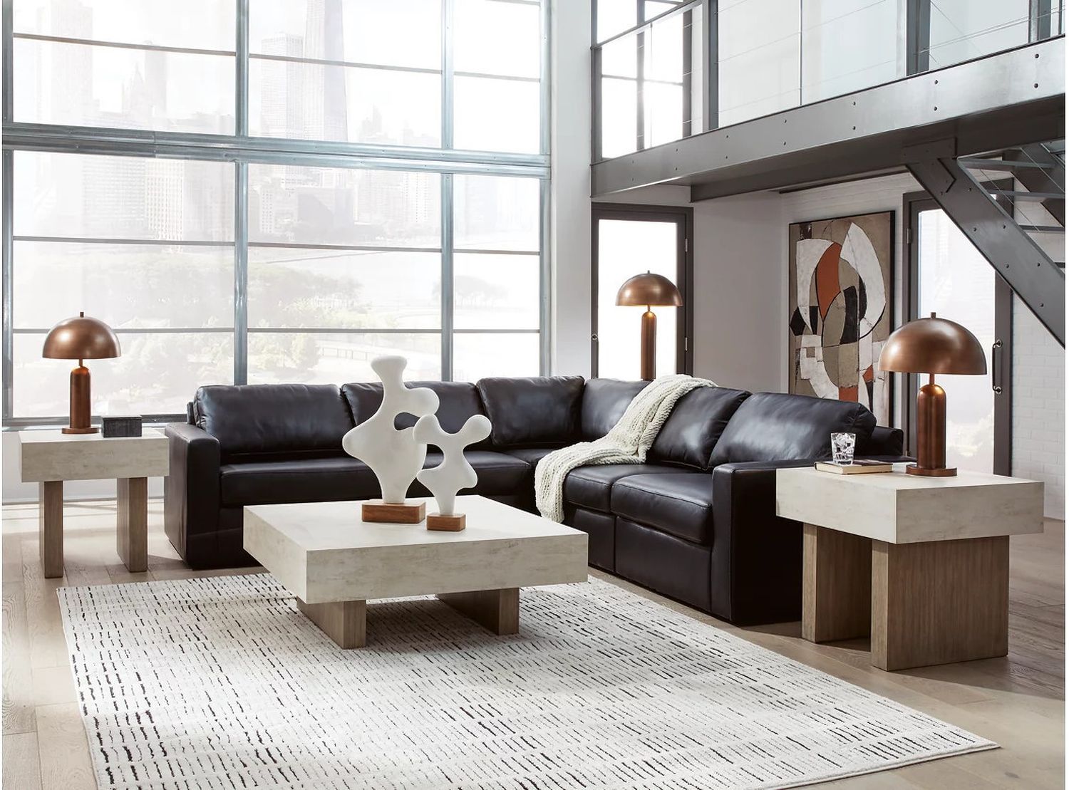 ModMax II 5-Piece Sectional In Black 74305S6
