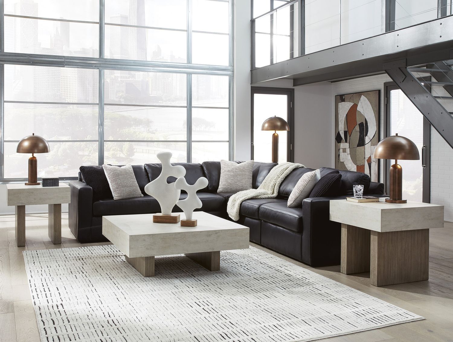 ModMax II 5-Piece Sectional In Black 74305S6