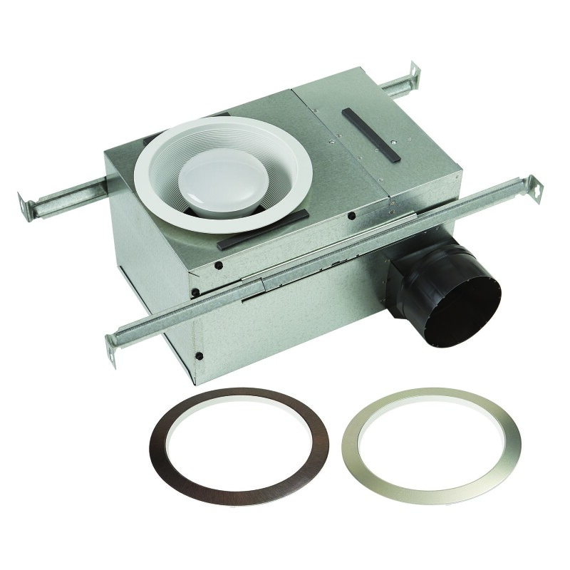 NuTone Recessed 50-80 CFM Ventilation Fan with LED Light, 0.3-2.0 Sones 744RNL