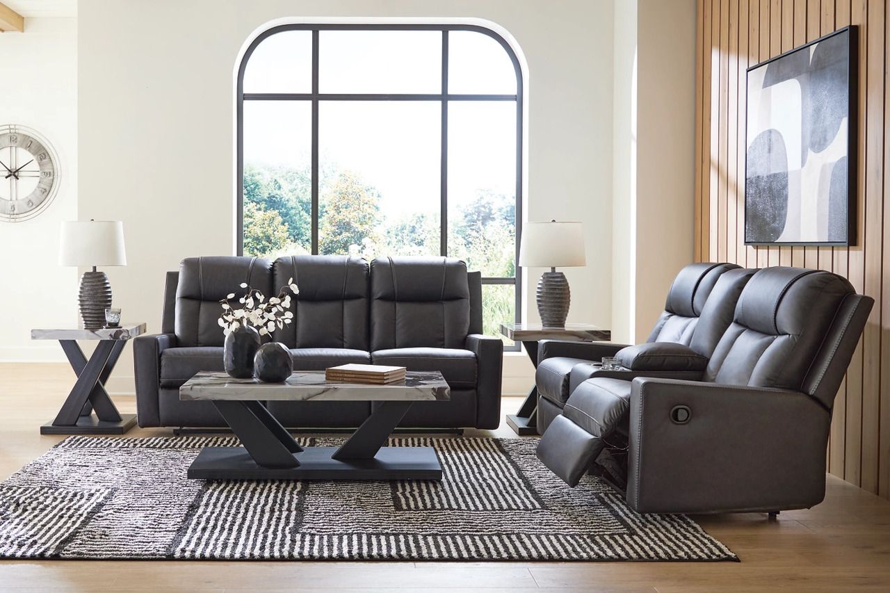 Mackmenville Reclining Living Room Set In Carbon 74713U1
