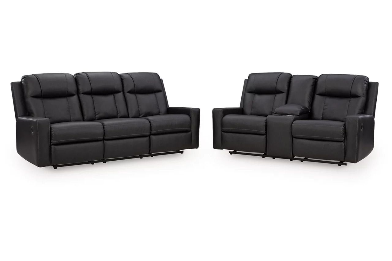 Mackmenville Reclining Living Room Set In Carbon 74713U1