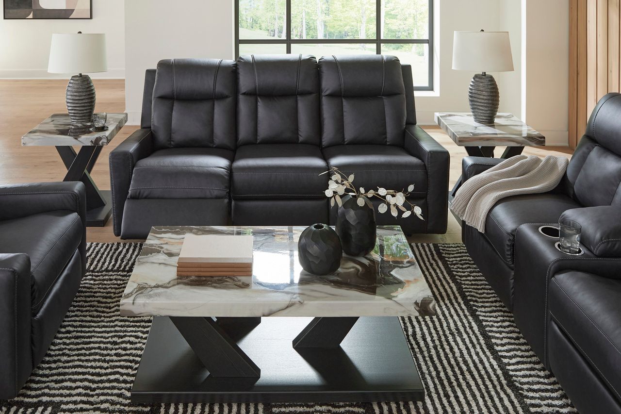 Mackmenville Reclining Living Room Set In Carbon 74713U1