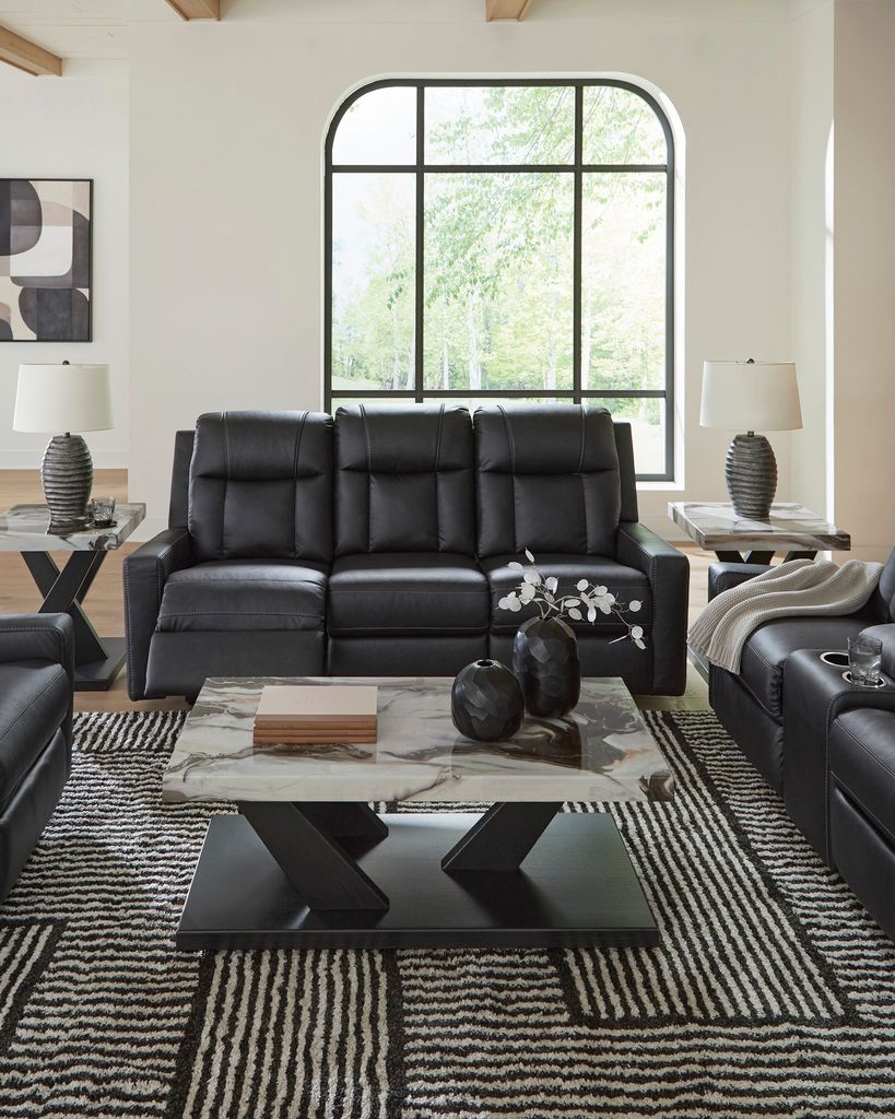 Mackmenville Reclining Living Room Set In Carbon 74713U1