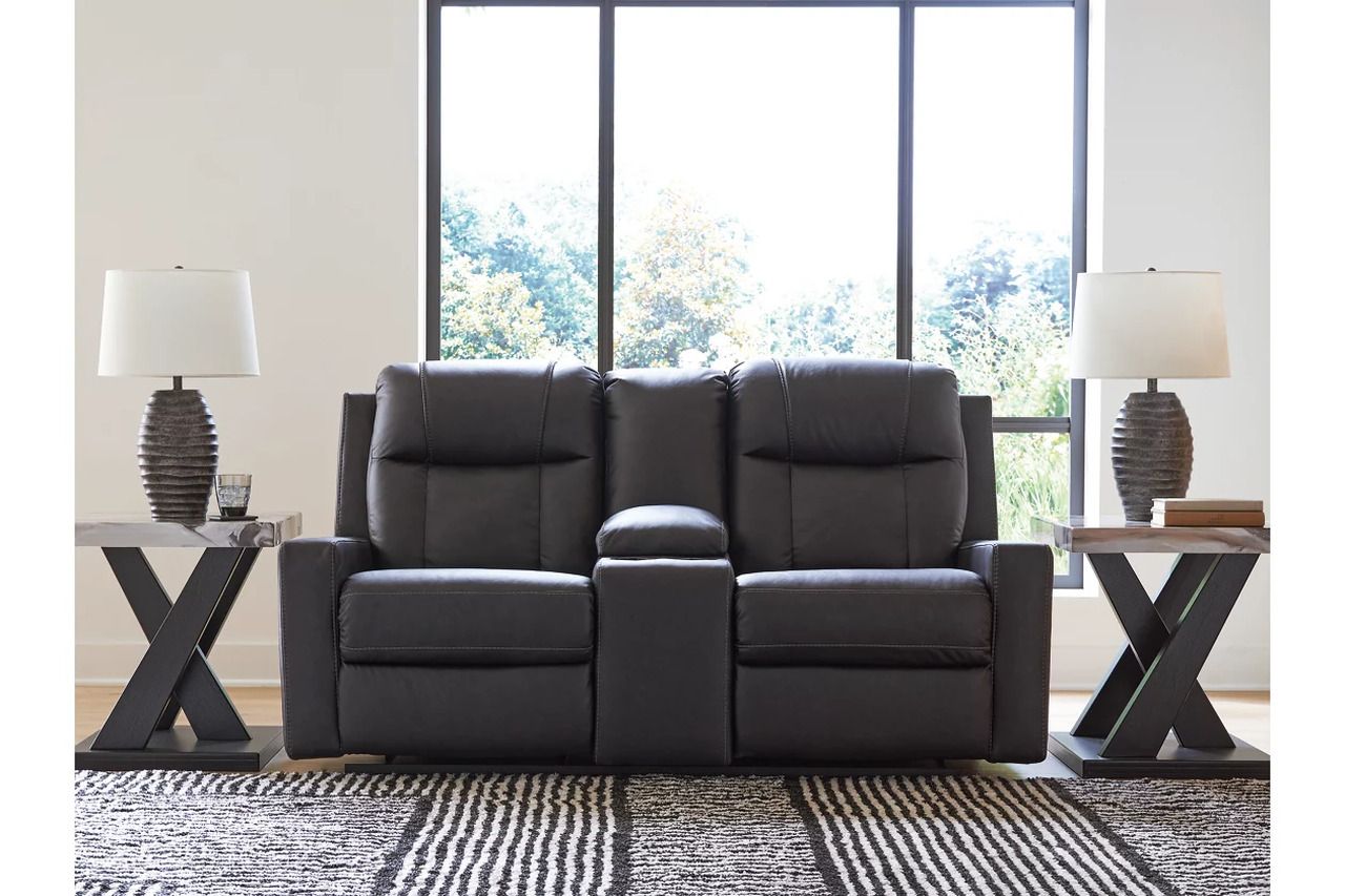Mackmenville Reclining Living Room Set In Carbon 74713U1