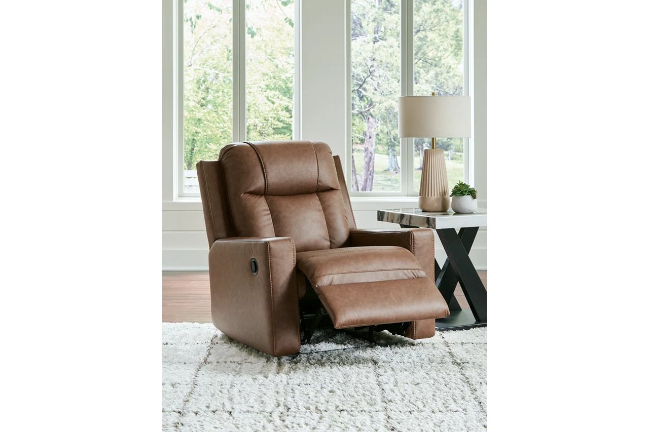 Mackmenville Recliner In Caramel 7471429