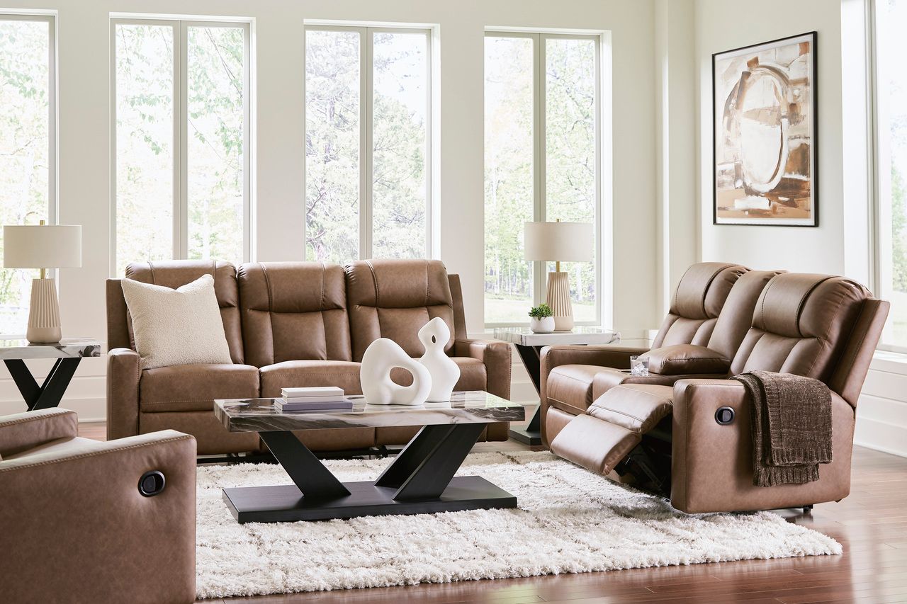 Mackmenville Reclining Living Room Set In Caramel 74714U1