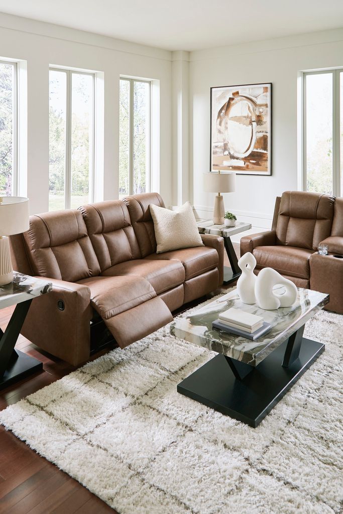 Mackmenville Reclining Living Room Set In Caramel 74714U1