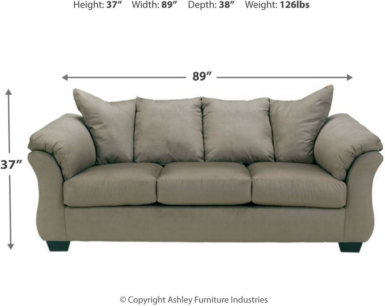 Darcy Sofa In Cobblestone 7500538