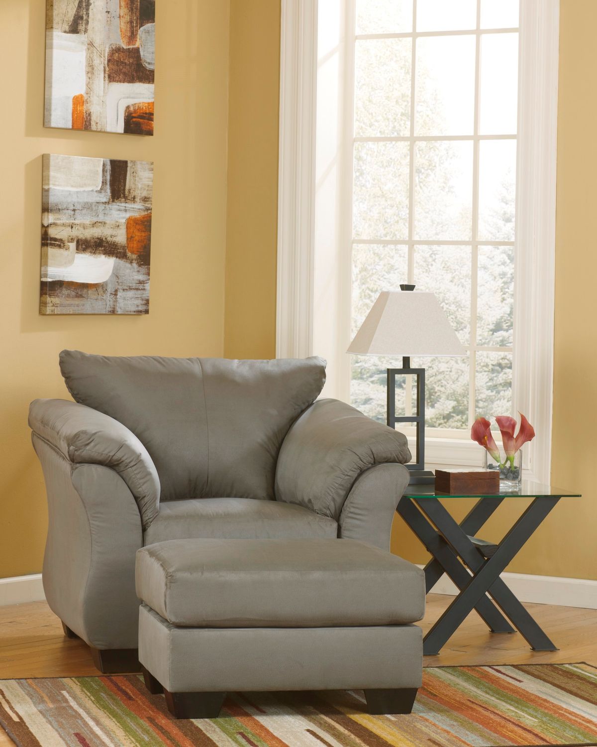 Darcy Living Room Set In Cobblestone 75005U5