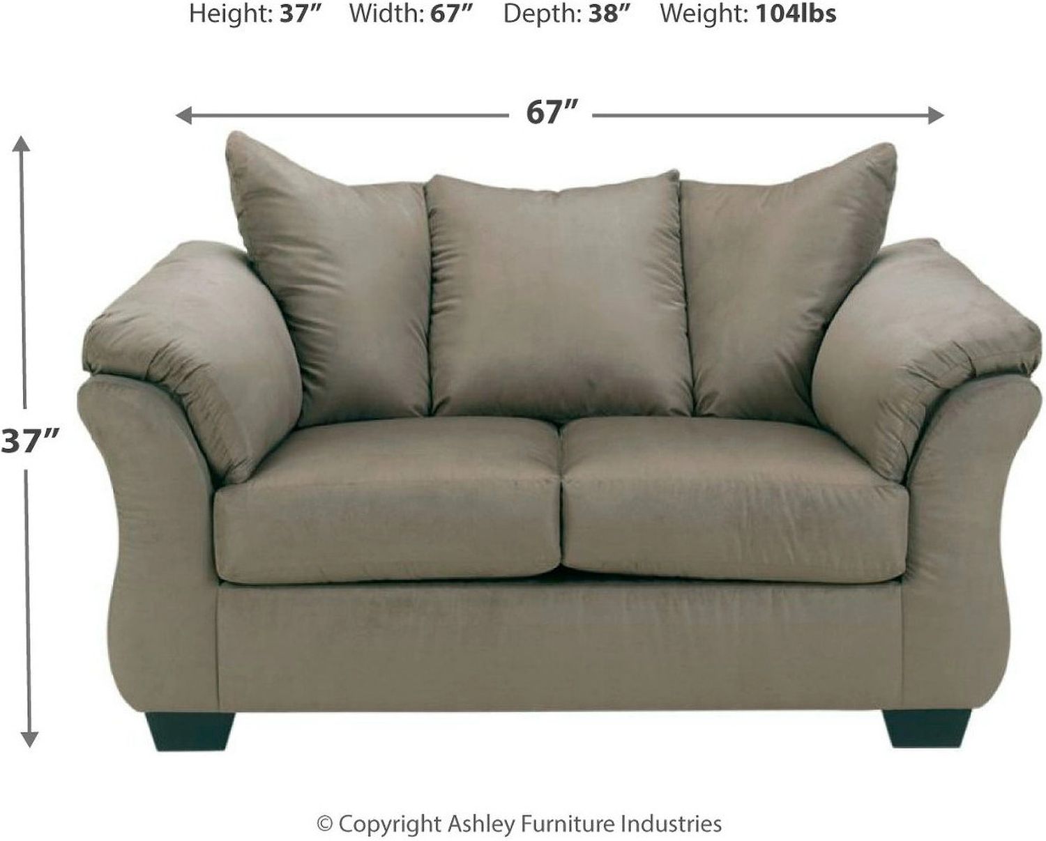 Darcy Living Room Set In Cobblestone 75005U5